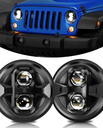 Oyeko 7" LED Headlight for Jeep Wrangler JK/JKU, TJ/LJ, Chevy, Ford, GMC, Dodge, Mazda, Nissan, Mack, VW